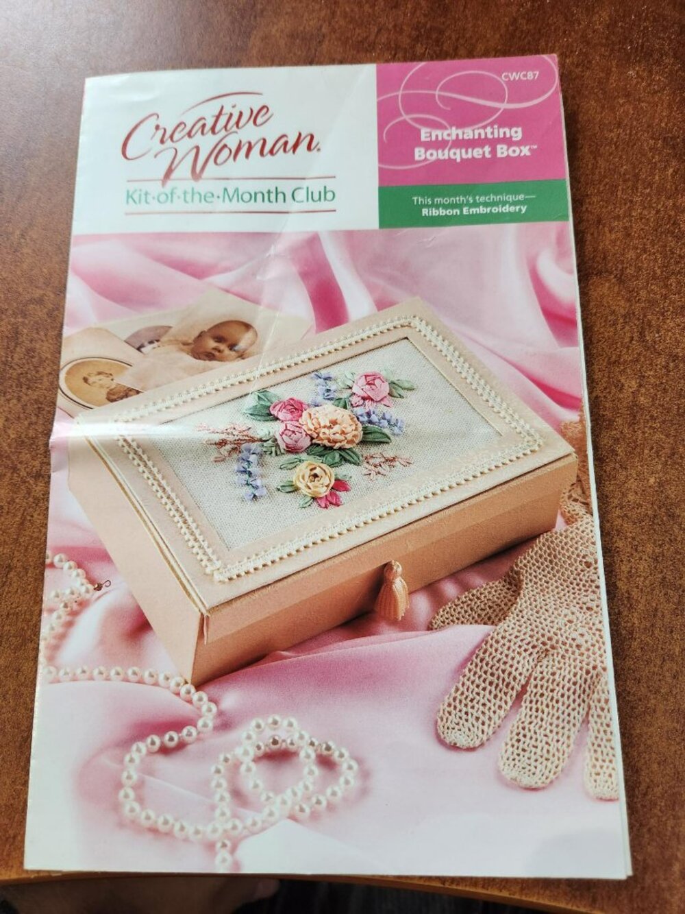 Creative Woman Kit of the Month - Enchanting Bouquet Box Ribbon Embroidery Kit